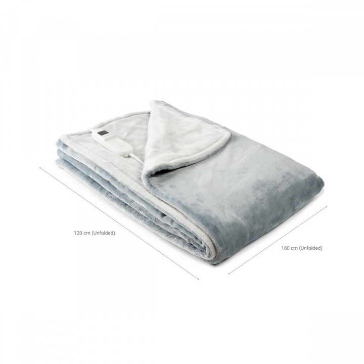Coperta Elettrica Elakef InnovaGoods Grigio 120 x 160 cm Poliestere 160 W (Ricondizionati A)