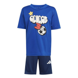Children's Sports Outfit Adidas LK Training-Essentials Fun Blue 2 Pieces