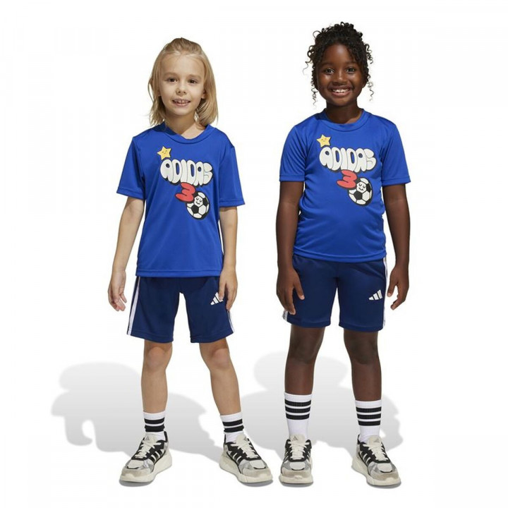 Sportoutfit voor kinderen Adidas LK Training-Essentials Fun Blauw 2 Onderdelen