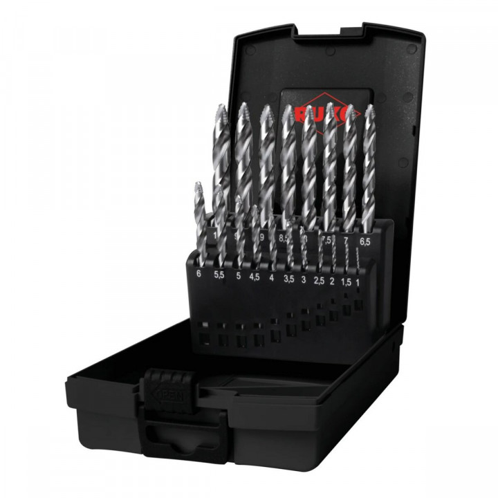 Borenset RUKO Ø 10 mm Ø 1 mm HSS 19 Onderdelen