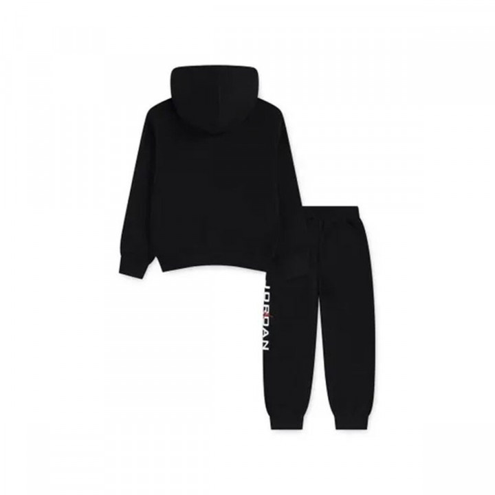 Ensemble de Sport pour Enfants Jordan Mj Stretch Hbr Flc Set Noir 2 Pièces