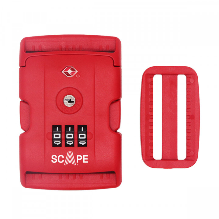 Scape Travel Correa para maleta TSA con combinación (azul,  rojo)