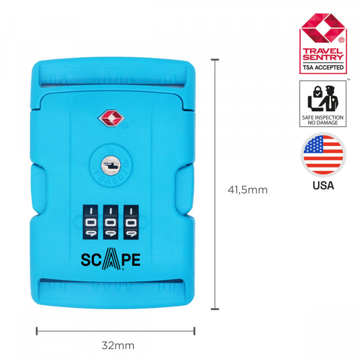 Combination padlock Scape Travel TSA-S01