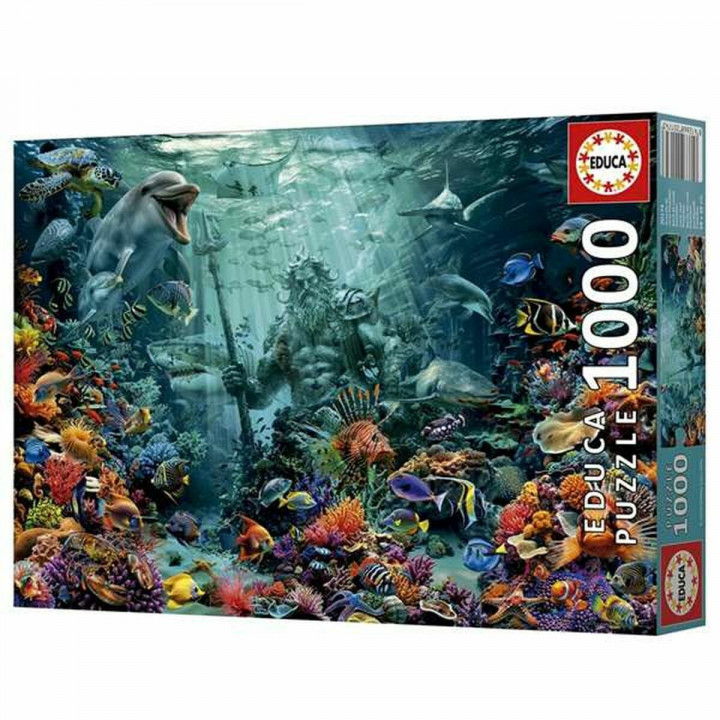 Puzzle Educa Poseidon in a Coral Reef 1000 Pezzi