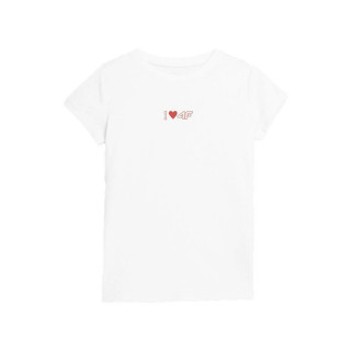 Maglia a Maniche Corte per Bambini 4F JTSD005 Bianco