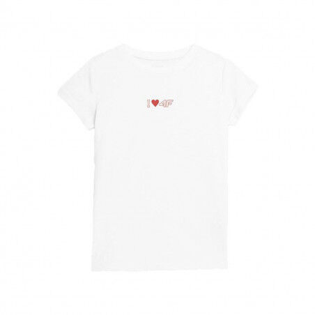 Child's Short Sleeve T-Shirt 4F JTSD005 White