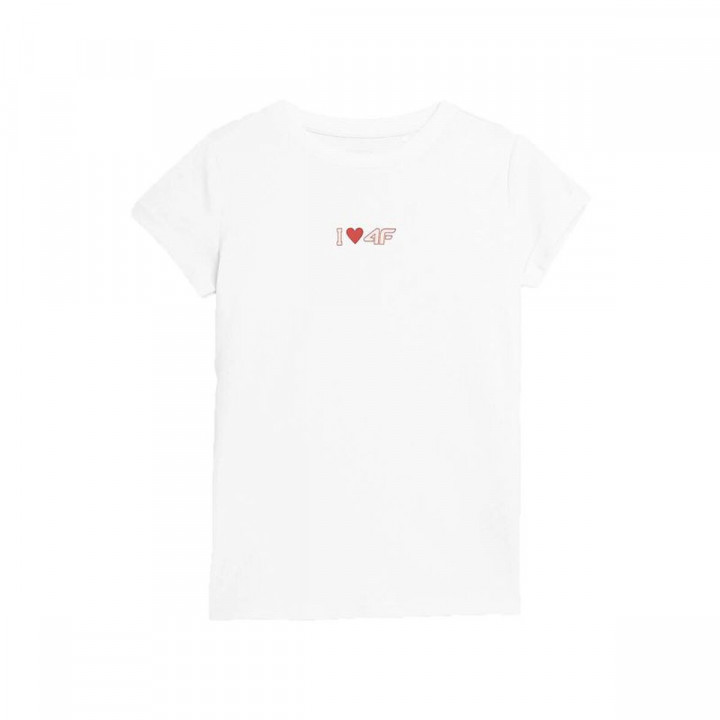 T shirt à manches courtes Enfant 4F JTSD005 Blanc