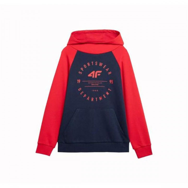 Kinderhoodie 4F M221 Rood Donkerblauw
