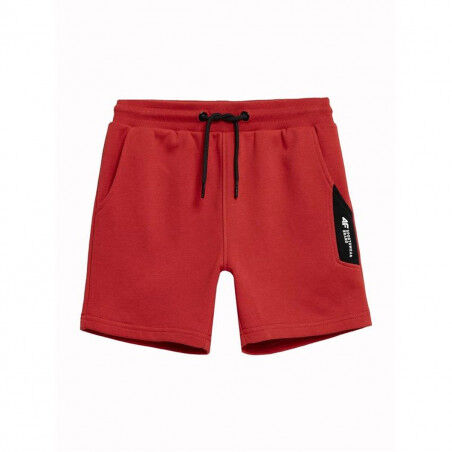 Pantalon court 4F M049 Rouge Enfant Homme