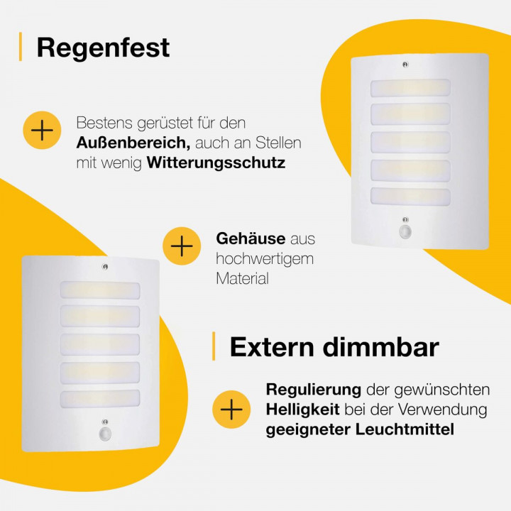 Wandleuchte Brilliant Weiß Metall Kunststoff 15 W 60 W E27