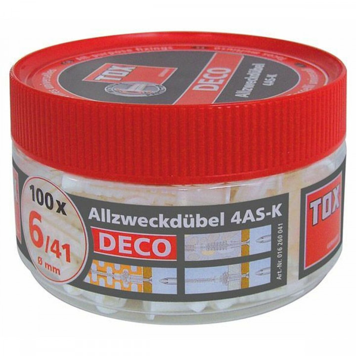 Tacos TOX 6 x 41 mm 190 Piezas