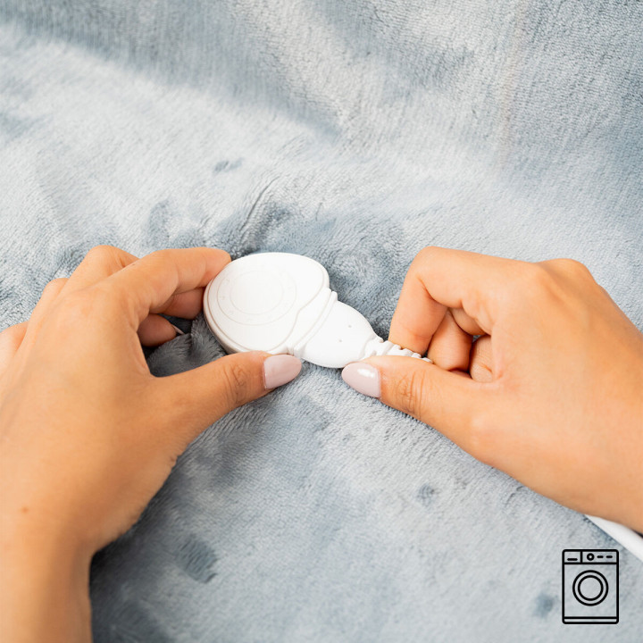 Electric Blanket InnovaGoods White Grey 130 x 180 cm Polyester (Refurbished A)