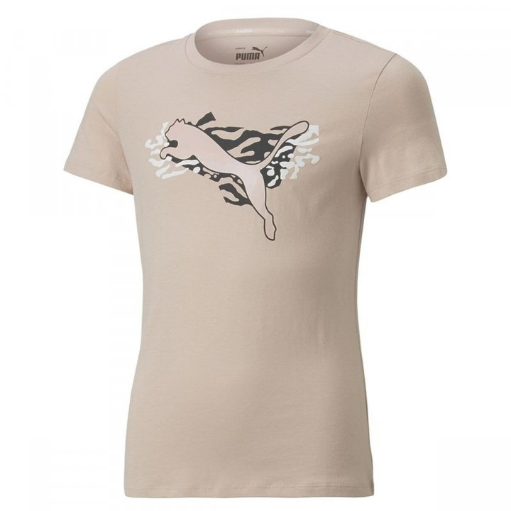 Maglia a Maniche Corte per Bambini Puma Alpha Rosa