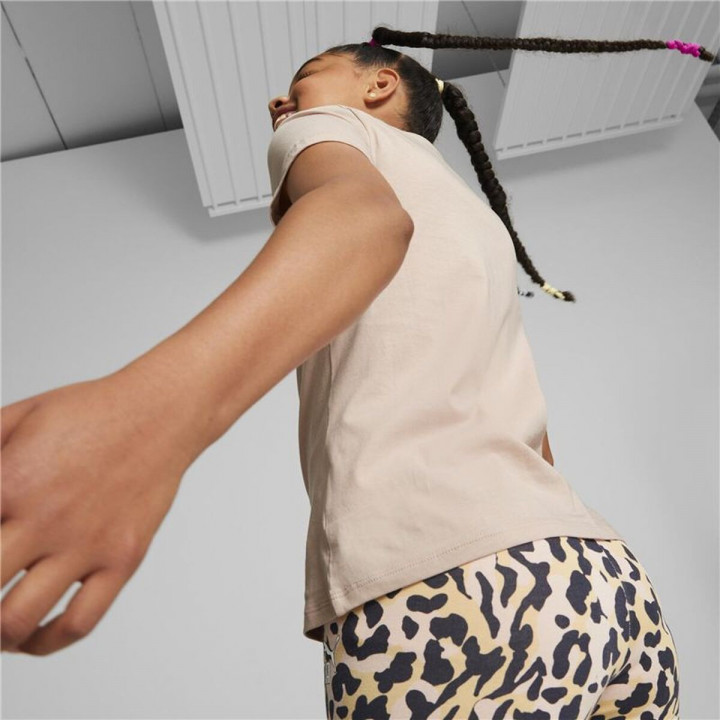 Child's Short Sleeve T-Shirt Puma Alpha Pink