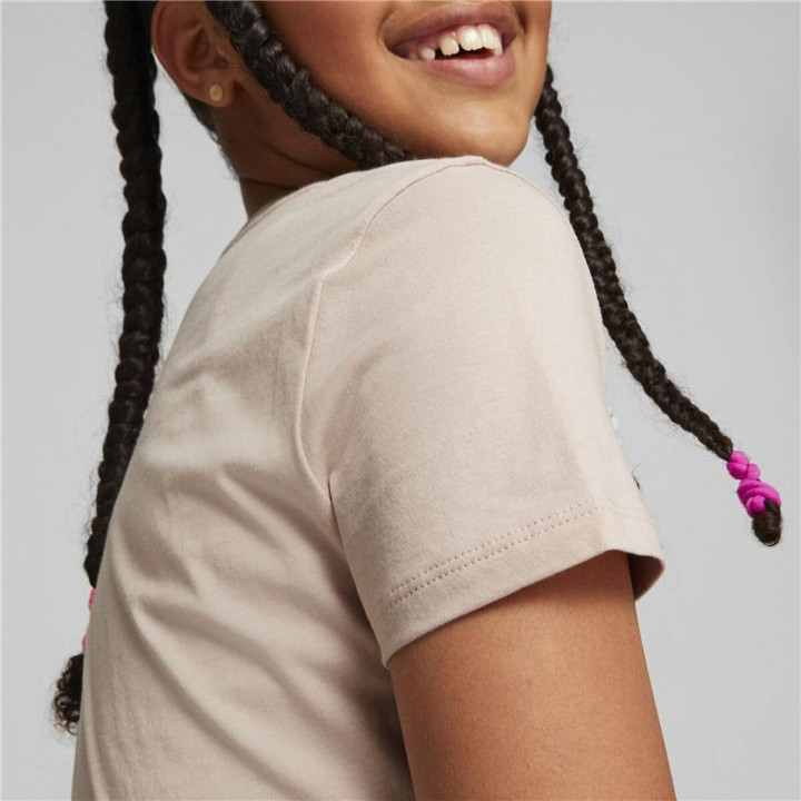 Kurzarm-T-Shirt für Kinder Puma Alpha Rosa