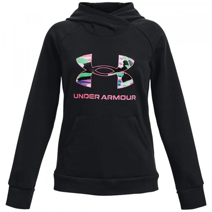 Sweatshirt mit Kapuze für Mädchen Under Armour Schwarz