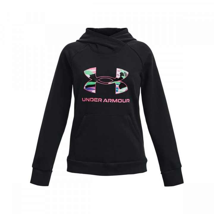 Felpa con Cappuccio da Bambina Under Armour Nero