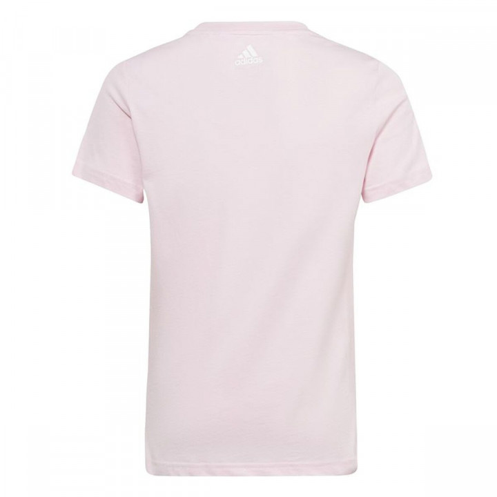 Kurzarm-T-Shirt für Kinder Adidas G Lin T Rosa