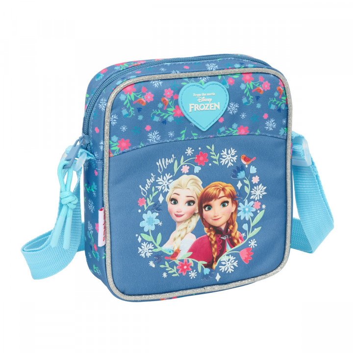 Bolso Bandolera Frozen Azul 16 x 18 x 4 cm