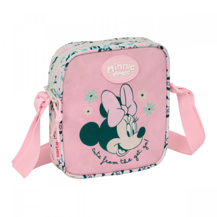 Schoudertas Minnie Mouse Minty Roze 16 x 18 x 4 cm