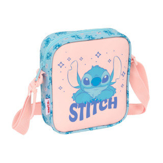 Bolso Bandolera Lilo & Stitch Ohana Azul 16 x 18 x 4 cm