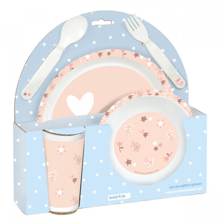 Set di Accessori per Bambini Safta Flores PVC