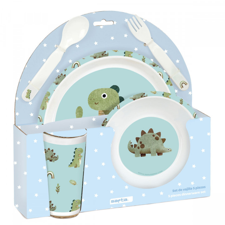 Kinderservies Safta Dinos PVC