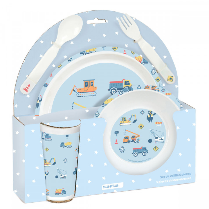 Kinderservies Safta Gruas PVC