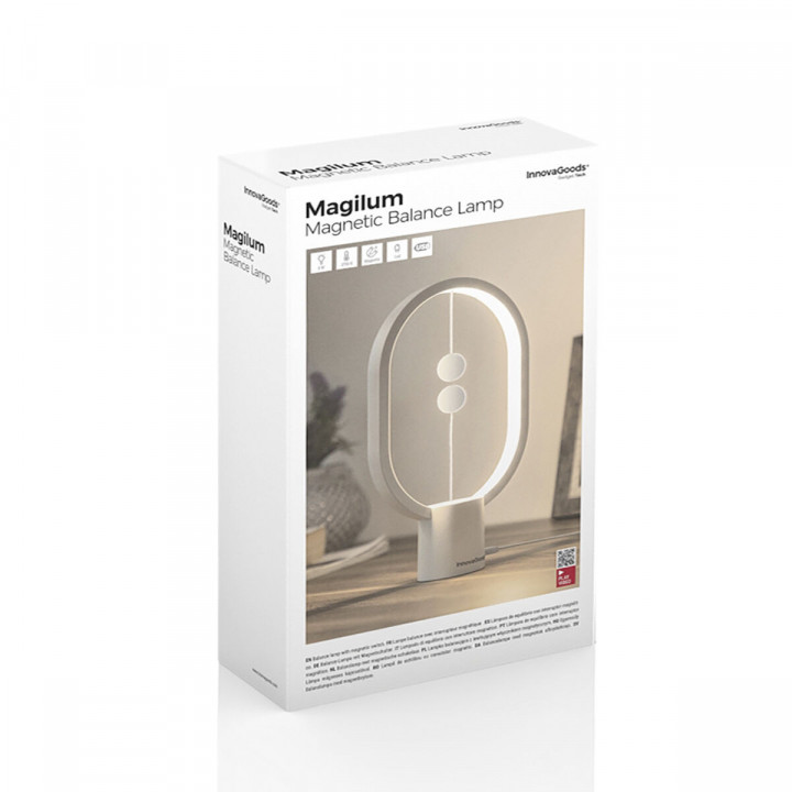 Lampada Equilibrio con Interruttore Magnetico Magilum InnovaGoods Bianco 3 W (Ricondizionati C)