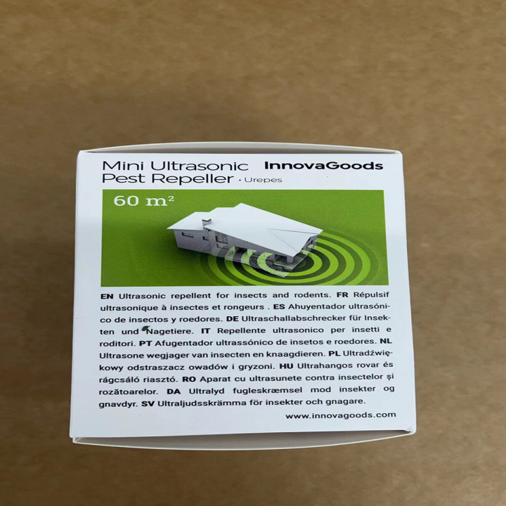 Mini Ultraschall Mäuse- und Insektenabwehr InnovaGoods Weiß (Restauriert B)