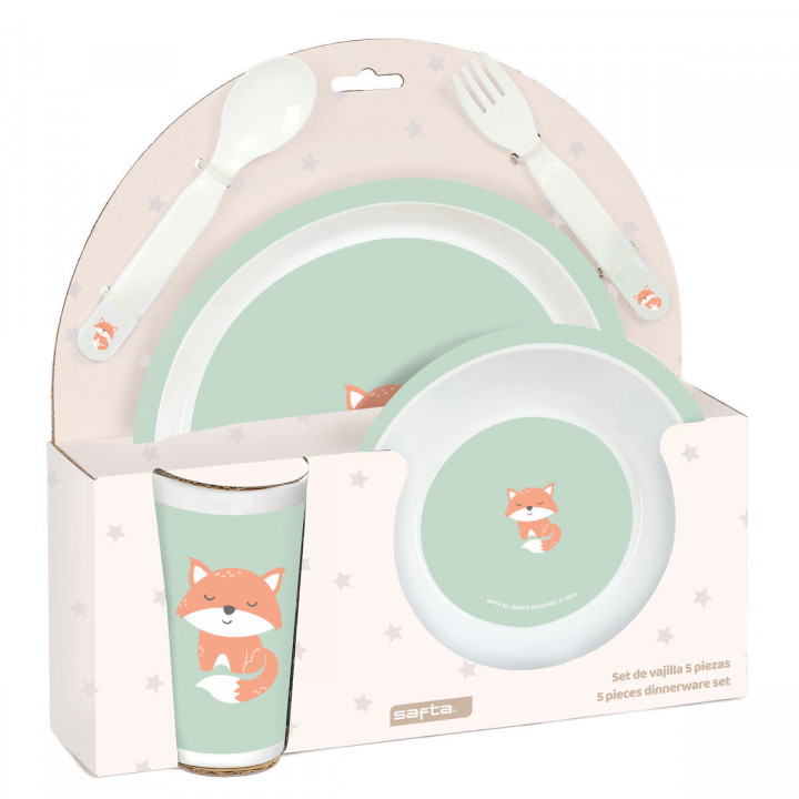 Children’s Dinner Set Safta Zorrito PVC