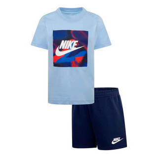 Ensemble de Sport pour Enfants Nike Nkn Club Express Ss Tee Bleu