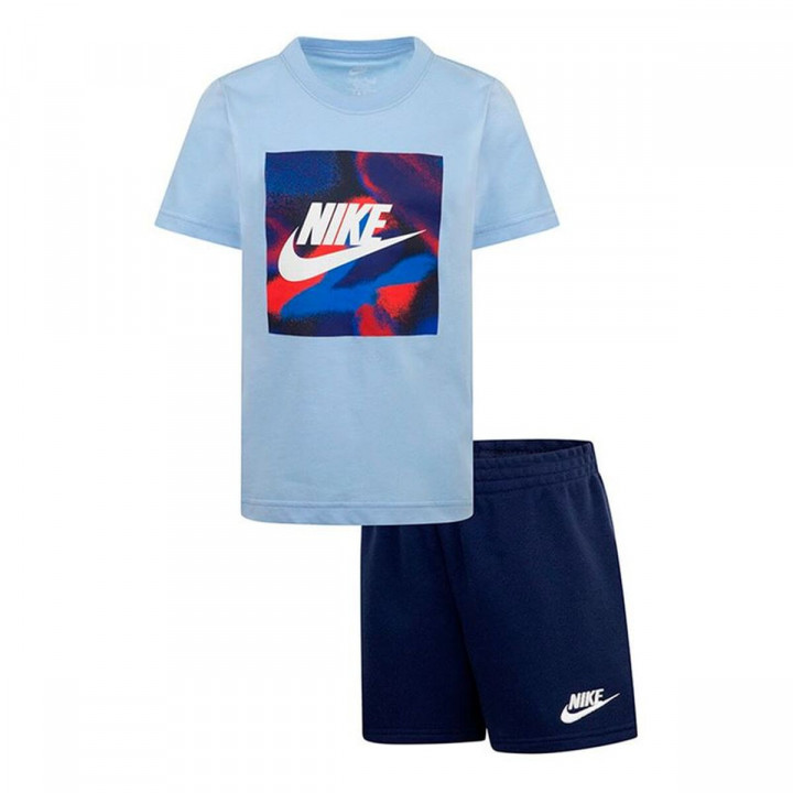 Conjunto Deportivo para Niños Nike Nkn Club Express Ss Tee Azul