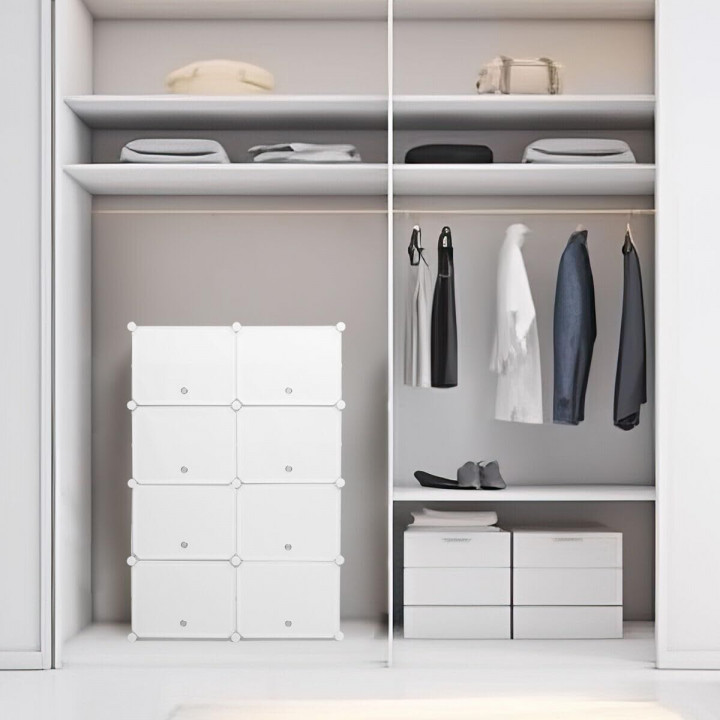 Portable Modular Shoe Cabinet InnovaGoods White (Refurbished A)