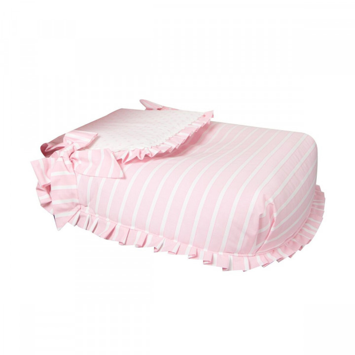 Couvre-lit Babyline Oporto Rose Lit de bébé