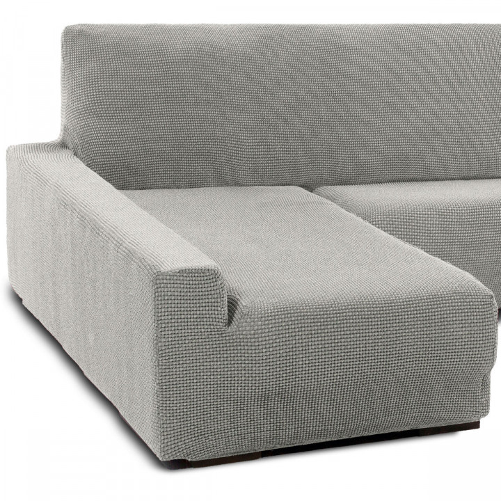 Bezug für Chaiselongue mit langem Arm links Sofaskins NIAGARA Grau (Restauriert B)