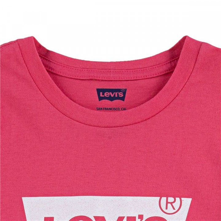 Child's Short Sleeve T-Shirt Levi's Batwing Girl Pink