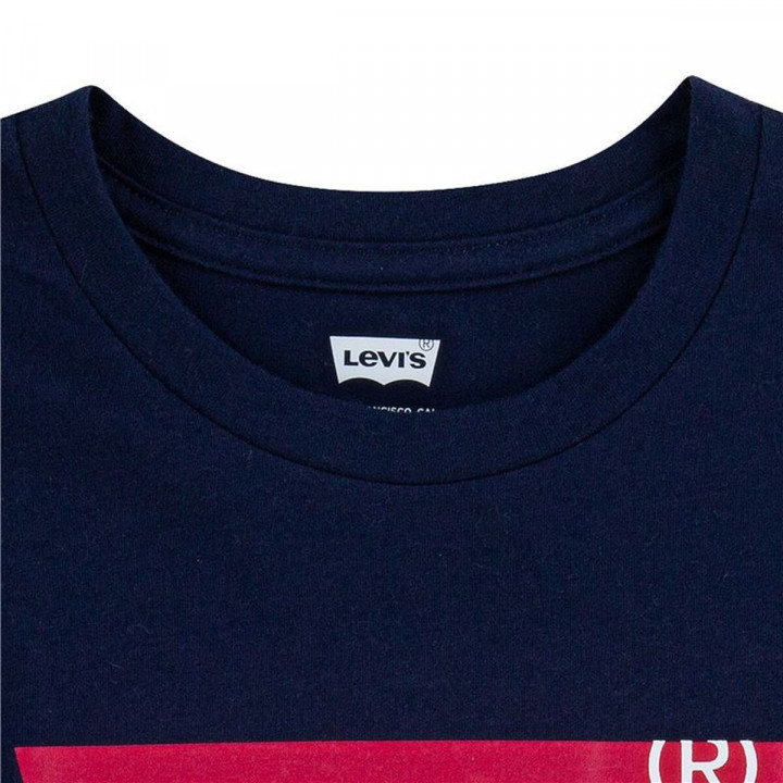 Maglia a Maniche Corte per Bambini Levi's Batwing Girl Blu scuro