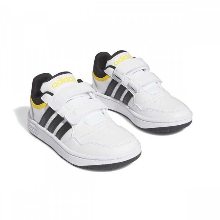 Chaussures de Sport pour Enfants Adidas Hoops 3.0 Cf C Blanc