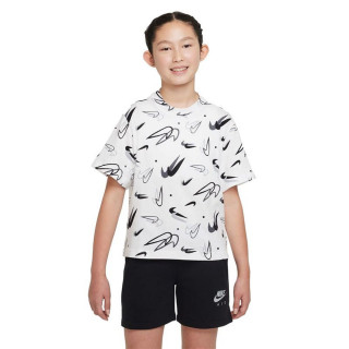 Camiseta de Manga Corta Infantil Nike Boxy Swooshfetti Blanco