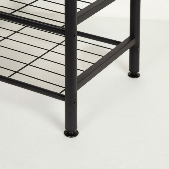 Jassenrek met schap Max Home Zwart (Refurbished A)