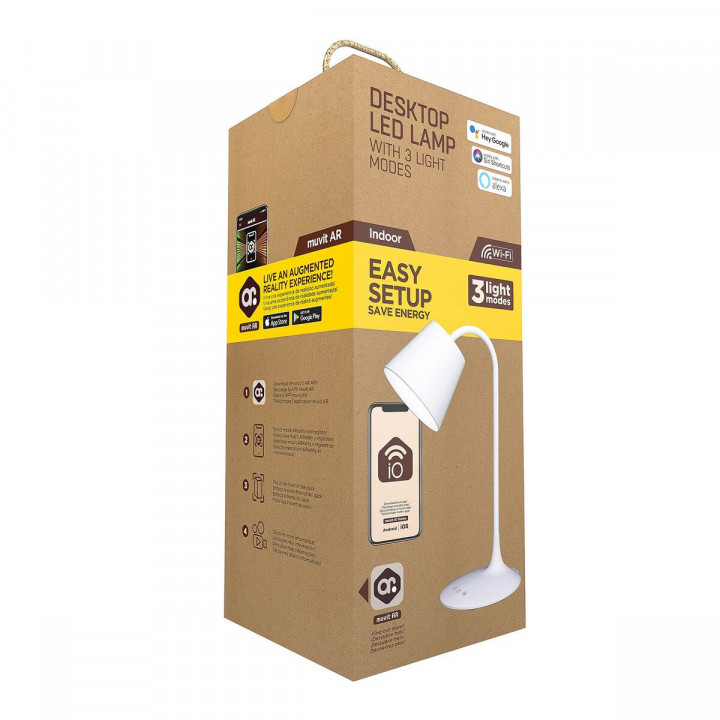Lampada da tavolo Muvit MIOLAMP004 Bianco 6 W Wi-Fi (1 Unità)