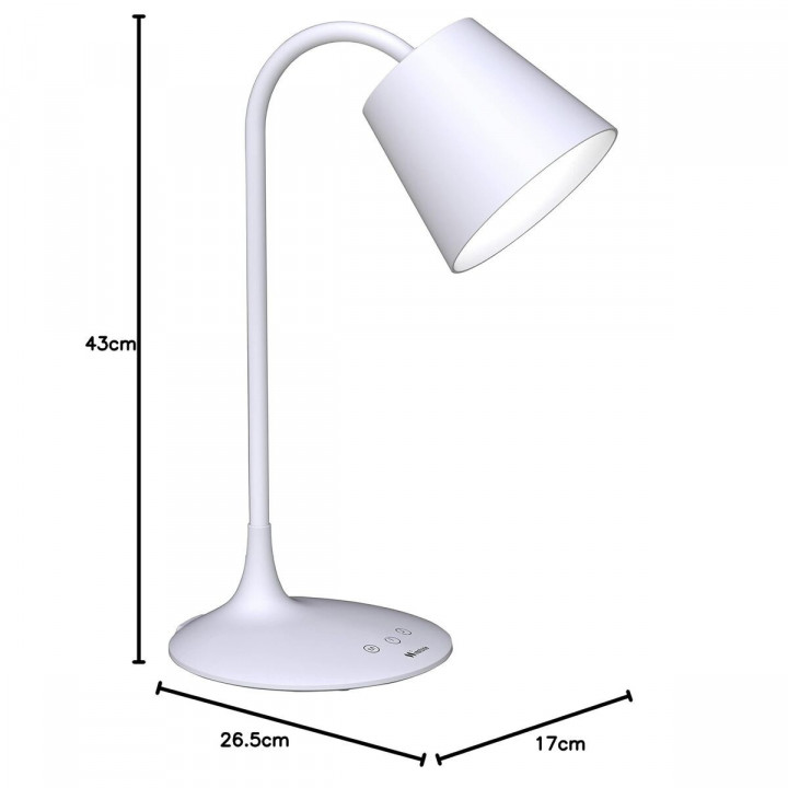 Bureaulamp Muvit MIOLAMP004 Wit 6 W Wi-Fi (1 Stuks)