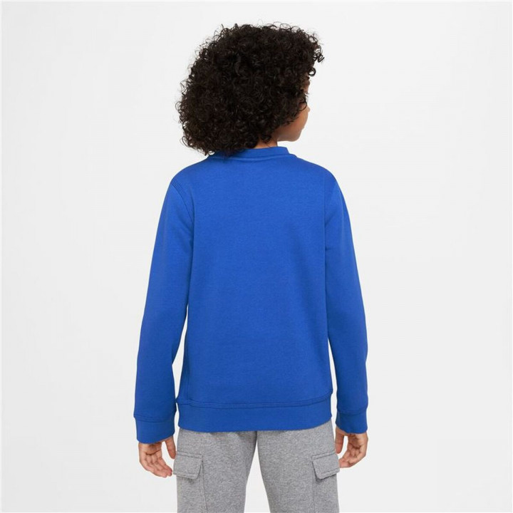 Children’s Sweatshirt without Hood Nike NSW SOS FLC CREW Blue