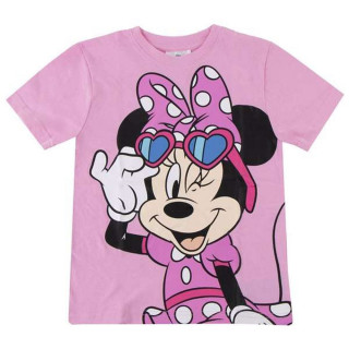 Child's Short Sleeve T-Shirt Minnie Mouse Pink