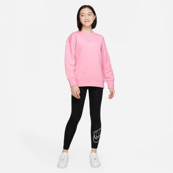 Hoodless Sweatshirt for Girls Nike Sportswear Club Fleece Pink