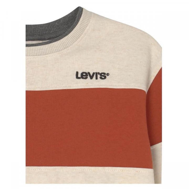 Jungen Sweater ohne Kapuze Levi's Colorblock Crewneck Gelb