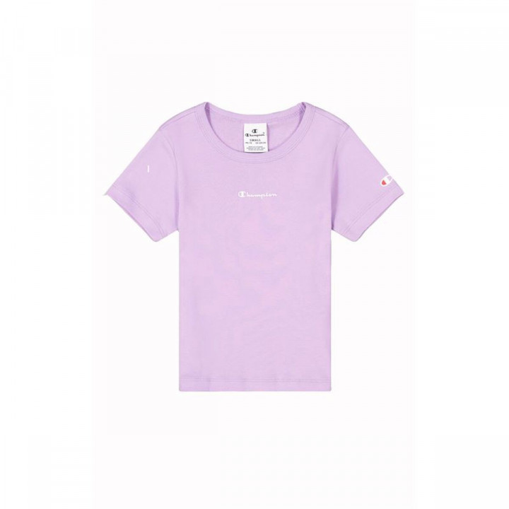 Camiseta de Manga Corta Infantil Champion Champion Crewneck Lavanda