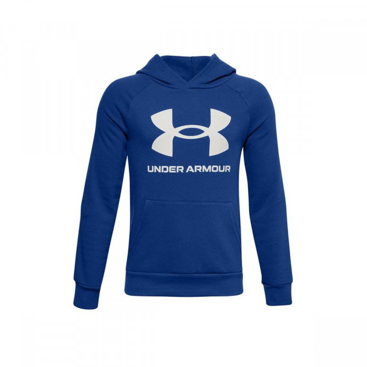 Sweat à capuche enfant Under Armour Colorblock Crewneck Bleu