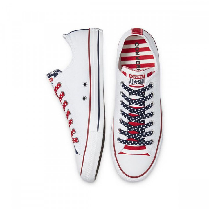 Zapatillas Deportivas Infantiles Converse Stars Stripes Chuck Taylor Blanco